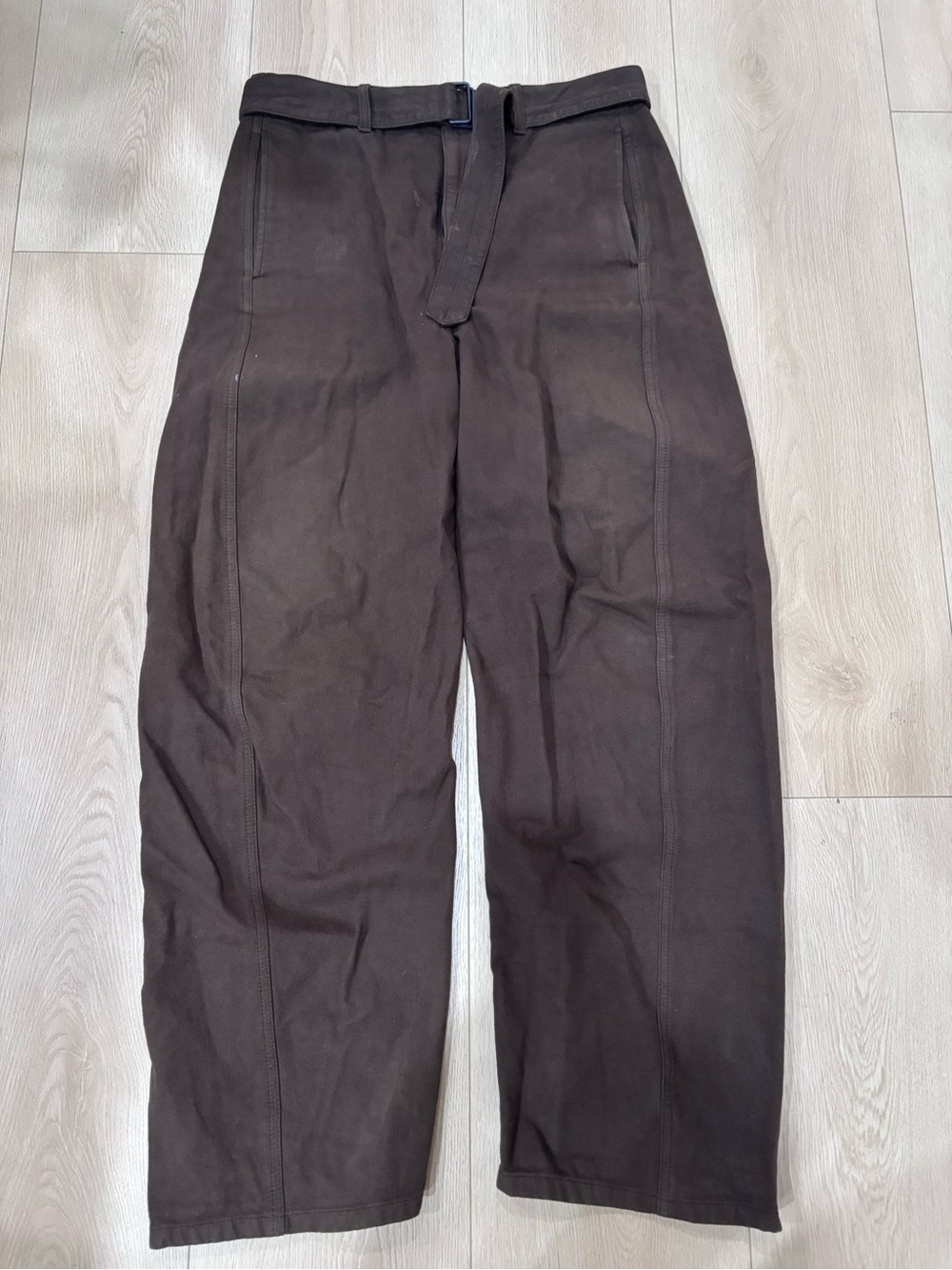 Lemaire Dark Brown Twisted Pant